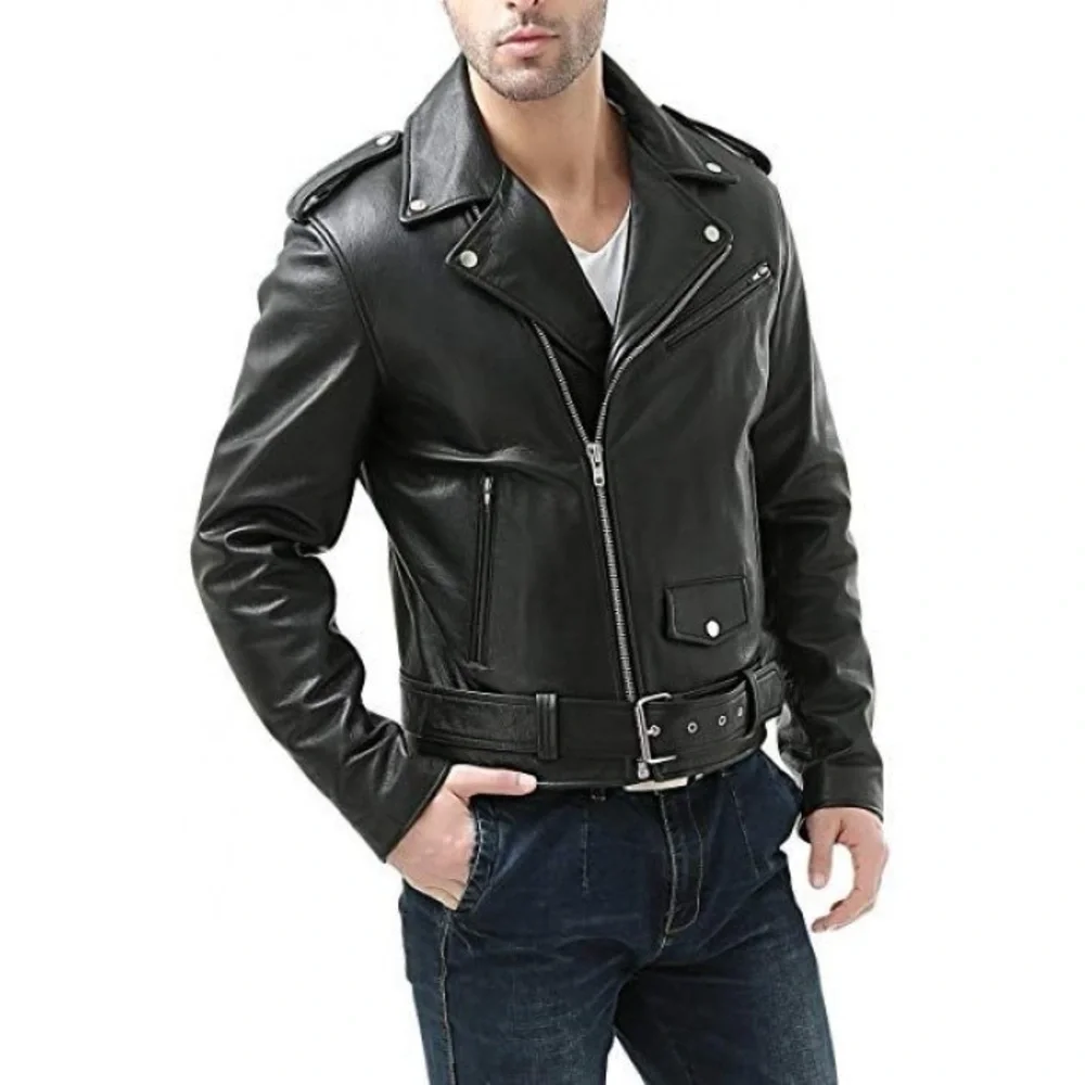 🏍️Z 1 R🏍️TRADITIONAL GENUINE LEATHER MOTORCYCLE BIKER JACKET🕶️